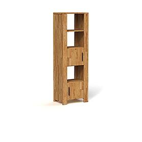 Narrow bookcase CUBIC