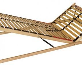 Bed base for bed with storage opened from the front