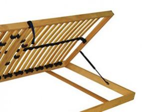 Bed base for bed with storage opened from the side