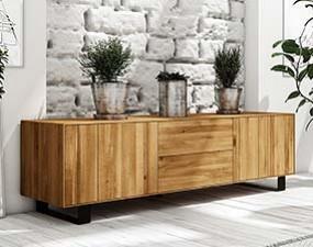 Low chest of drawers STEEL