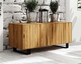 Low chest of drawers STEEL