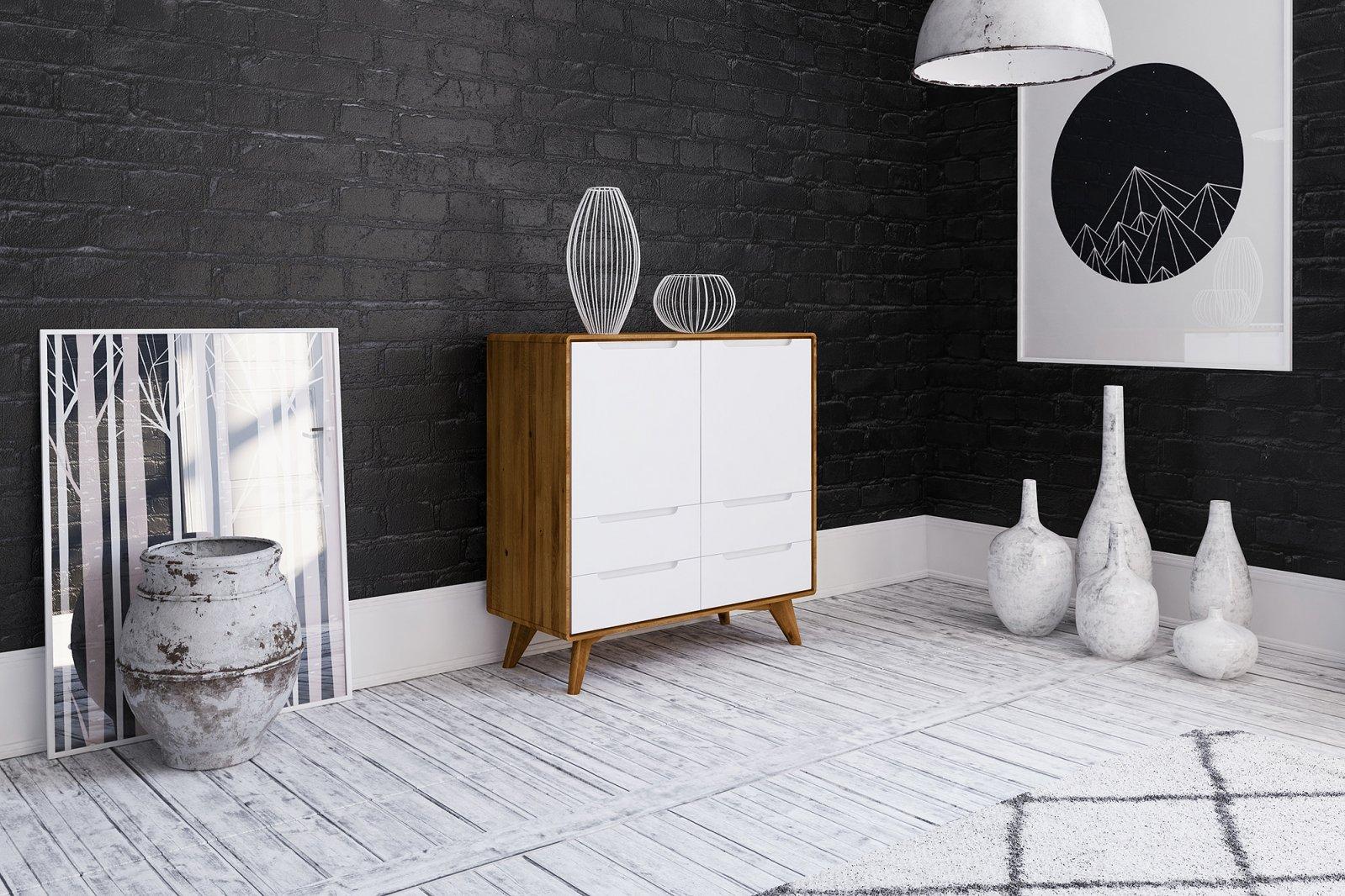 Chest of drawers high BIANCO