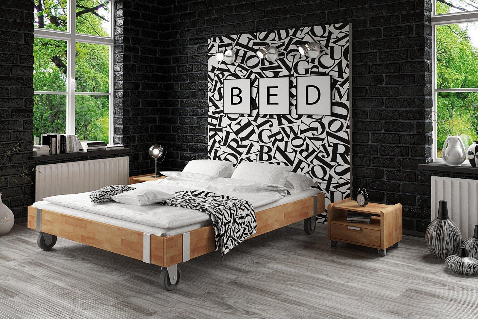 Bed frame on wheels WILL 