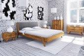 RETRO 1 Bed with upholstered headboard