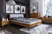 RETRO 1 Bed with upholstered headboard
