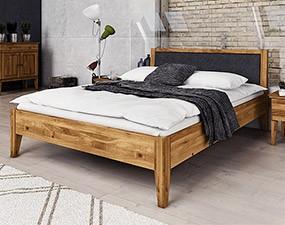 ODYS Bed with upholstered headboard