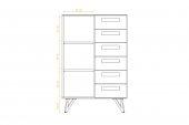 High chest of drawers GOLO