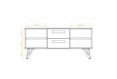 High chest of drawers GOLO