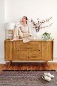 High chest of drawers RETRO