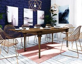 Table with extendable top PARIS 