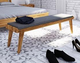 Upholstered bench for bed RETRO