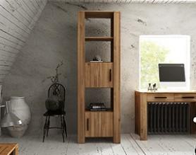 Narrow bookcase CUBIC