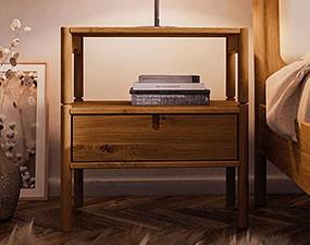 Bedside table with a tray POLA