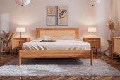 Bed with rattan POLA