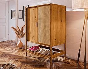 Chest of drawers with shelf POLA