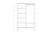 2-door wardrobe POLA