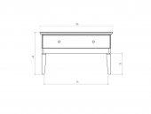 Low chest of drawers ODYS