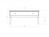 Low chest of drawers ODYS