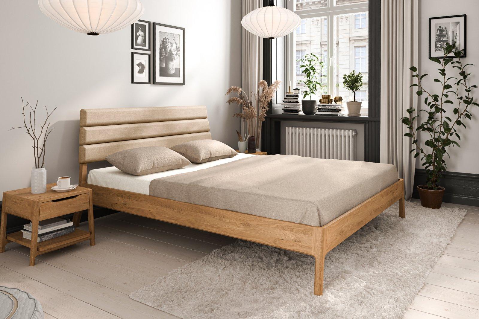 Bed with upholstered headboard TWIG