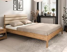 Bed with upholstered headboard TWIG