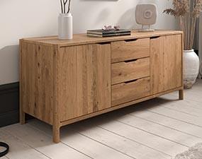 Wide chest of drawers TWIG