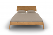 TWIG bed with wooden headboard