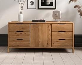 Wide chest of drawers TWIG