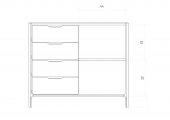 Chest of drawers TWIG