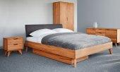 Greg bed with upholstered headboard