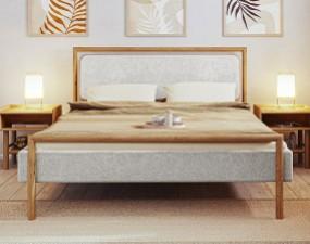Bed with upholstered headboard LIRA