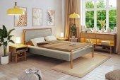 Bed with upholstered headboard LIRA