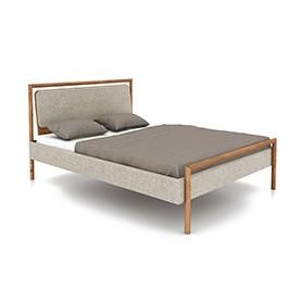 Bed with upholstered headboard LIRA
