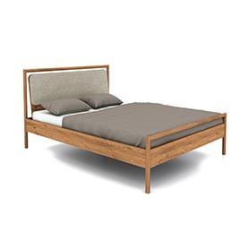 Bed with upholstered headboard LIRA