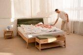 Bed with upholstered headboard TWIG