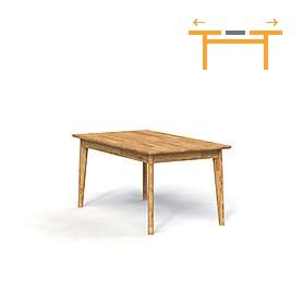 Table with extendable top GREG