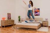 Greg bed with upholstered headboard