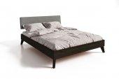 Greg bed with upholstered headboard