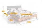 Greg bed with upholstered headboard