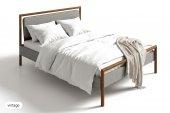 Bed with upholstered headboard LIRA
