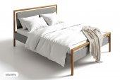 Bed with upholstered headboard LIRA