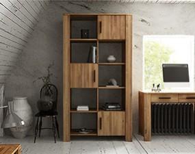 Wide bookcase CUBIC