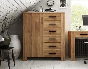 High chest of drawers CUBIC