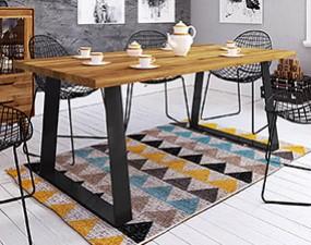 Non-folding table ZINC