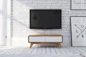TV stand low BIANCO