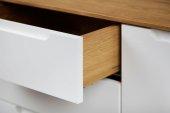 Low chest of drawers BIANCO