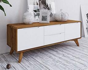 Low chest of drawers BIANCO