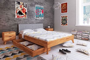 GREG - Kolekcja mebli do sypialni z drewna litego